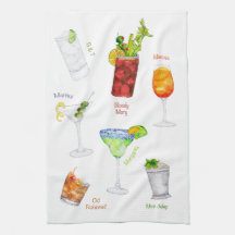 Cocktail Art Bar Towel