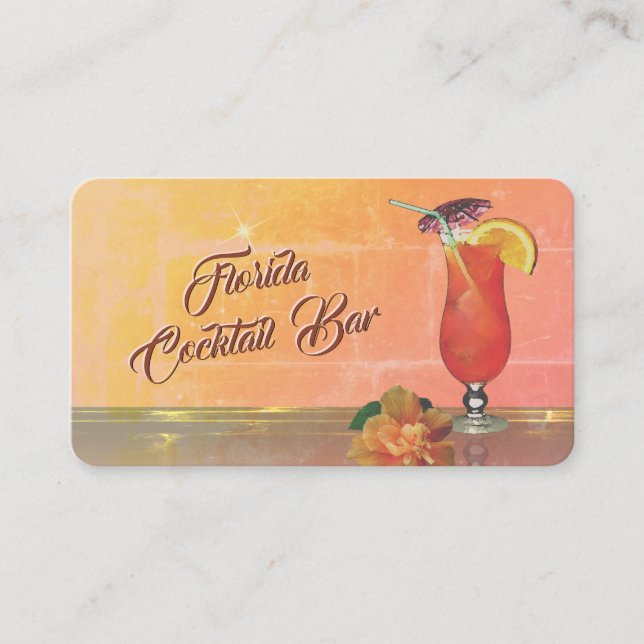 Cocktail Bar Business Card (Front)