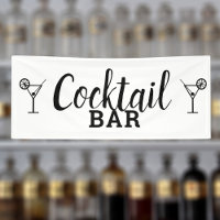 Cocktail Bar DIY Wedding Venue Black and White