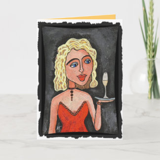 Cocktail Blonde - party invitations / festive card