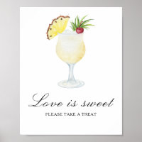 Cocktail bridal shower - love is sweet
