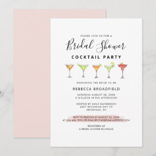Cocktail Bridal Shower Party Invitation