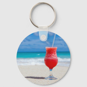 Cocktail by the Sea Keychain