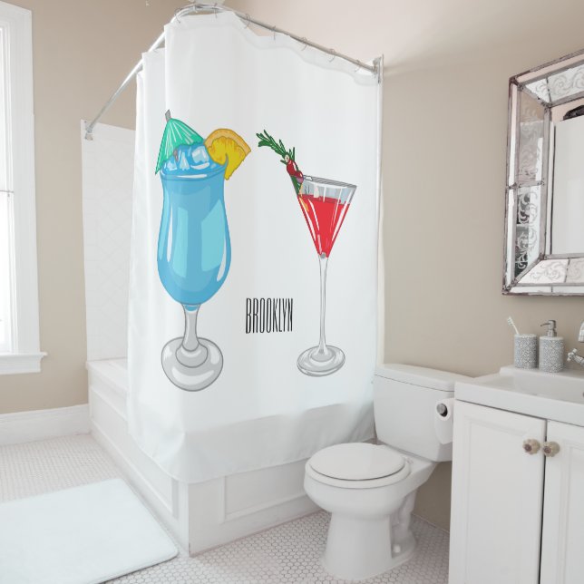 Cocktail cartoon illustration (In Situ)