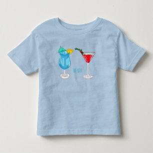 Cocktail cartoon illustration toddler t-shirt