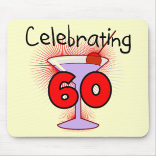 Cocktail Celebrating 60 Tshirts and Gifts Mouse Pad