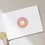 Cocktail Citrus Watercolor Floral Wedding Monogram Classic Round Sticker<br><div class="desc">Sweet, tangy & citrusy wedding stickers that are infused with love! Our modern cocktail citrus floral paradise wedding collection captures a summery cocktail vibe. Citrusy elements mixed perfectly with a fragrant bouquet of summery florals. Soft muted cocktail-inspired colour palette with citrusy peach, yellow, greens, and lavenders bursting with the colours...</div>