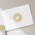 Cocktail Citrus Watercolor Floral Wedding Monogram Classic Round Sticker<br><div class="desc">Sweet, tangy & citrusy wedding stickers that are infused with love! Our modern cocktail citrus floral paradise wedding collection captures a summery cocktail vibe. Citrusy elements mixed perfectly with a fragrant bouquet of summery florals. Soft muted cocktail-inspired colour palette with citrusy peach, yellow, greens, and lavenders bursting with the colours...</div>