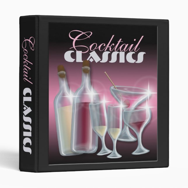 Cocktail Classics Recette Classeur (Devant/Côté)