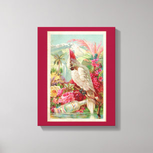 COCKTAIL COCKATOO PINK COCKATOO RETRO PRINT