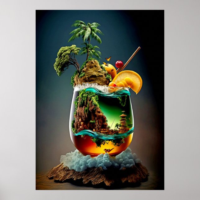 Cocktail Colourful Poster (Front)