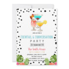 Cocktail conversation party invitation