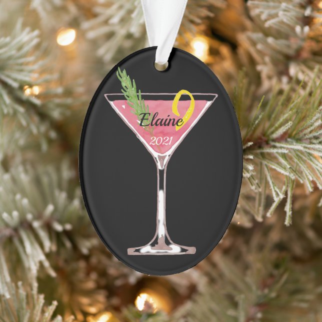 Cocktail cosmopolite de Noël Ornam personnalisé (Arbre)