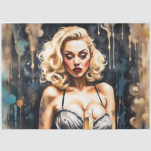 Cocktail Cuties - Champagne Decoupage Paper 