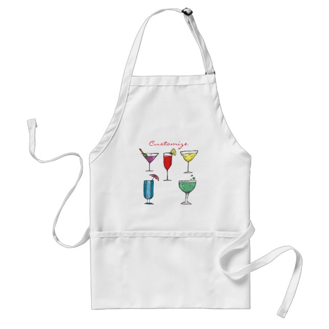 Cocktail Drink Assortment Thunder_Cove Standard Apron (Front)