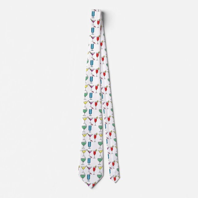 Cocktail Drink Assortment Thunder_Cove Tie (Front)