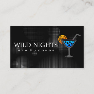 Cocktail Drink   Club   Bar Business Card