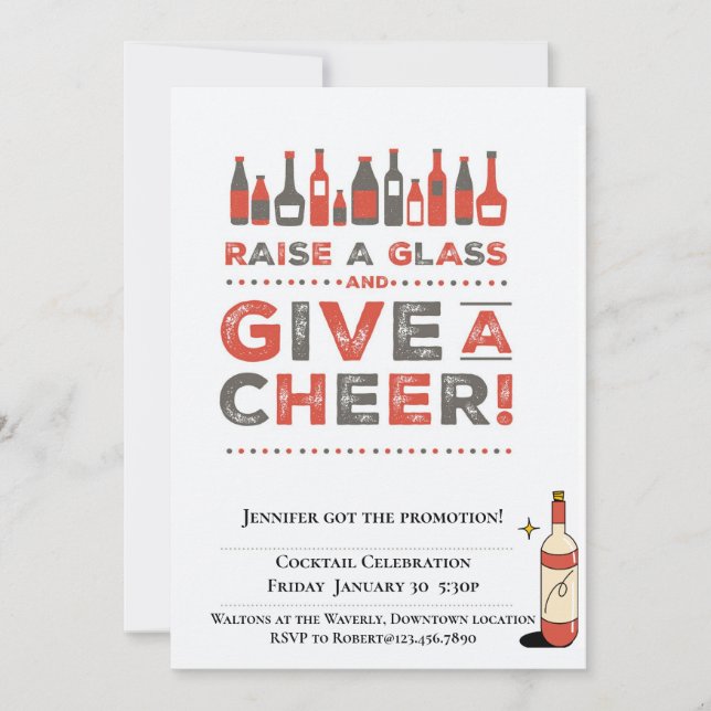 cocktail event invitation christmas (Front)