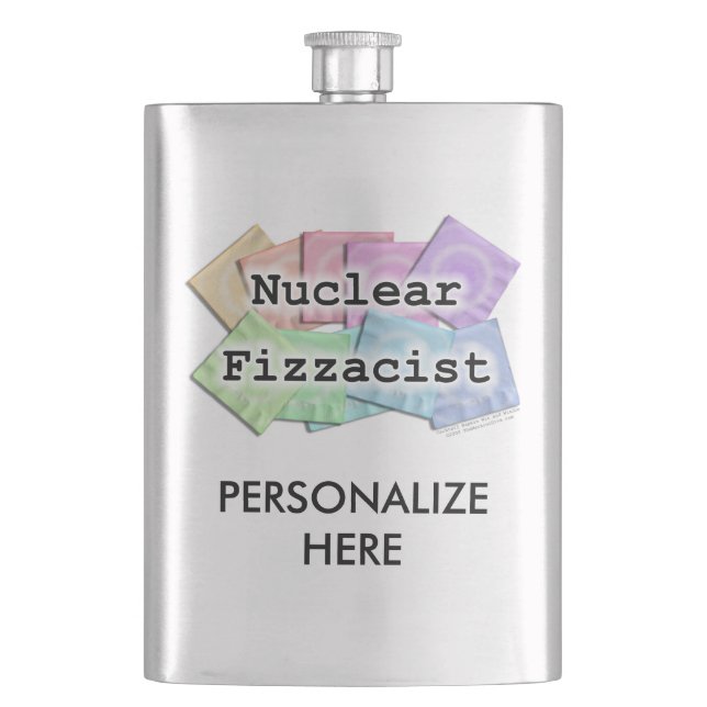 COCKTAIL FLASK - NUCLEAR FIZZACIST (Bartenders!) (Front)