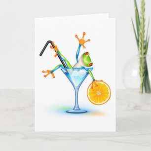 Cocktail Frog Card