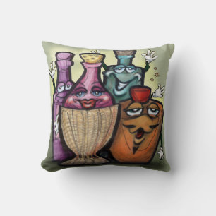 Cocktail Gang Throw Pillow