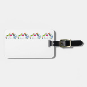 COCKTAIL GLASSES LUGGAGE TAG