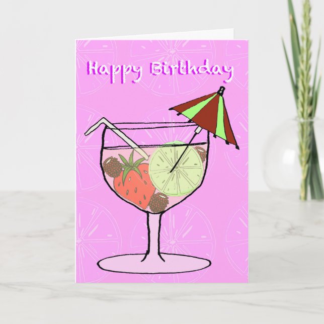 Cocktail Greeting Card (Front)
