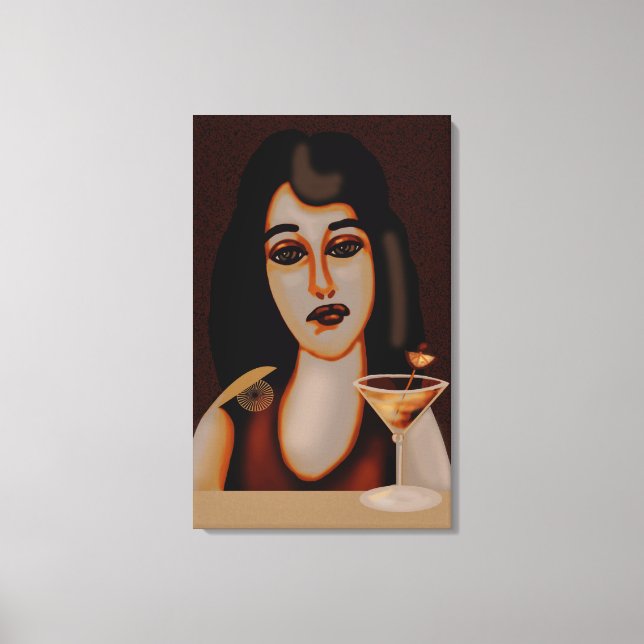 Cocktail hour canvas print (Front)