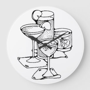 Cocktail Hour Clock