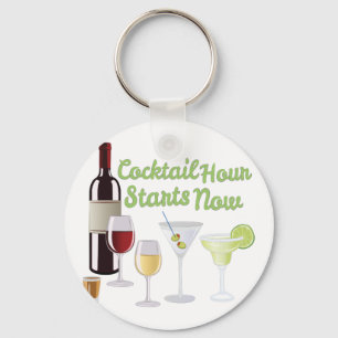 Cocktail Hour Keychain