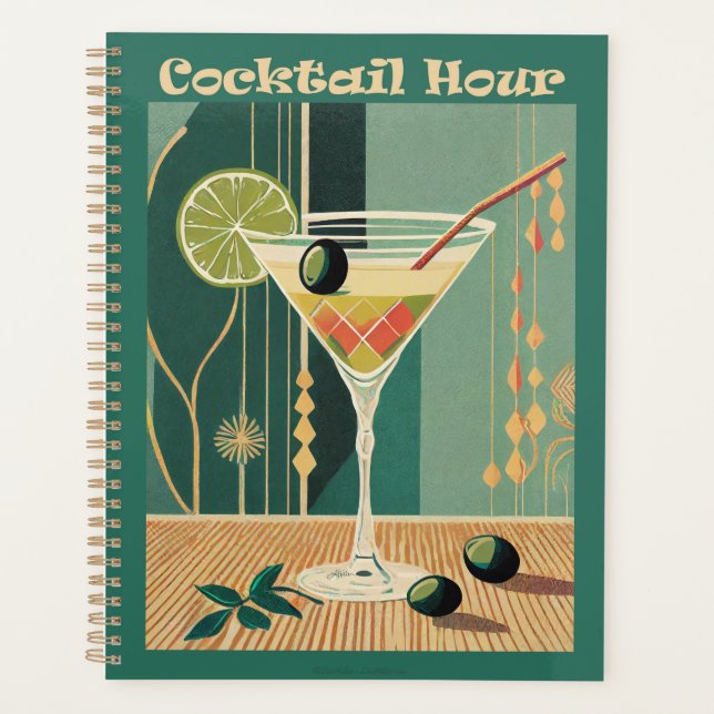 Cocktail Hour Mid Century Design Planner (Front)