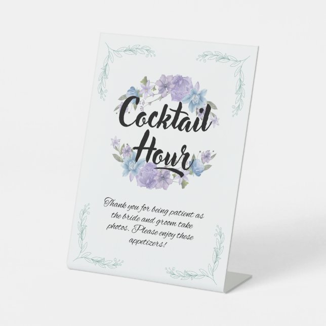 Cocktail Hour Wedding Sign (Front)