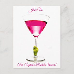 Cocktail Invitation de douche nuptiale