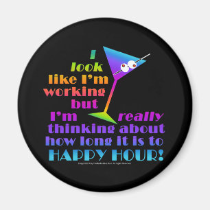 Cocktail Magnets - How Long to Happy Hour