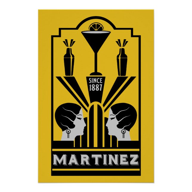 Cocktail Martinez Art Déco (Devant)