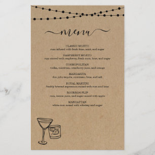 Cocktail Menu