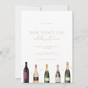 Cocktail moderne Nouvel An Eve Party Invitation
