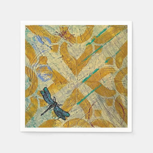 Cocktail Napkin Dragonfly