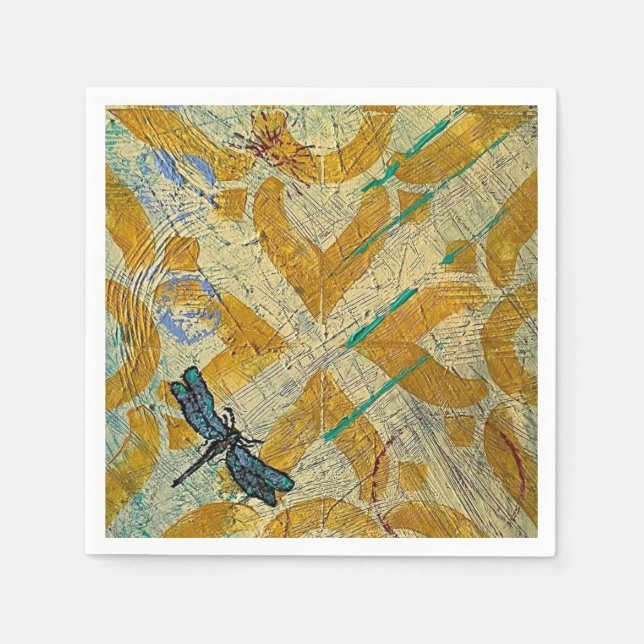 Cocktail Napkin Dragonfly (Front)