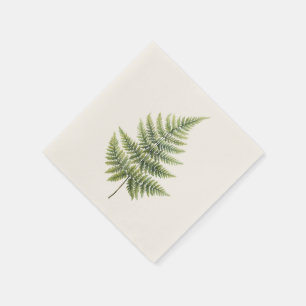 Cocktail Napkin - Elegant Fern Design