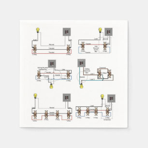 Cocktail Napkin with 3-way Switch Wiring Diagrams