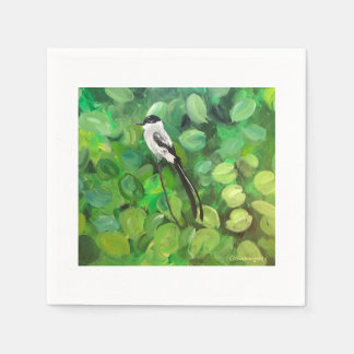Cocktail napkin with bird