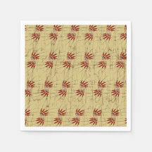 Cocktail napkin with Fabric pattern design