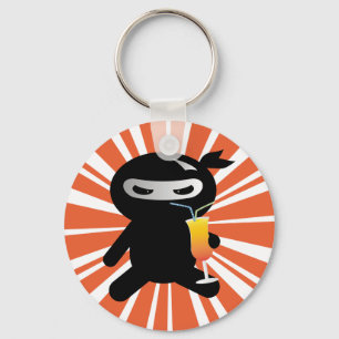Cocktail Ninja Keychain