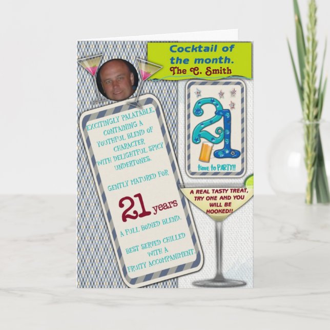 Cocktail of the month card (Front)