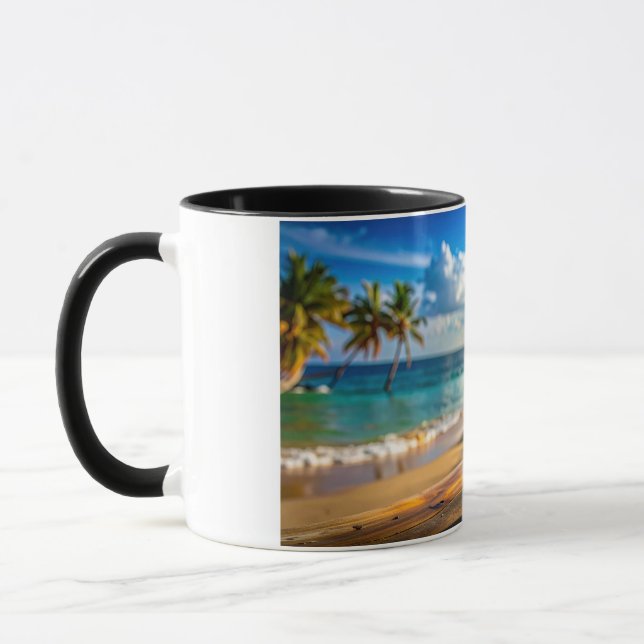 Cocktail on beach mug (Left)