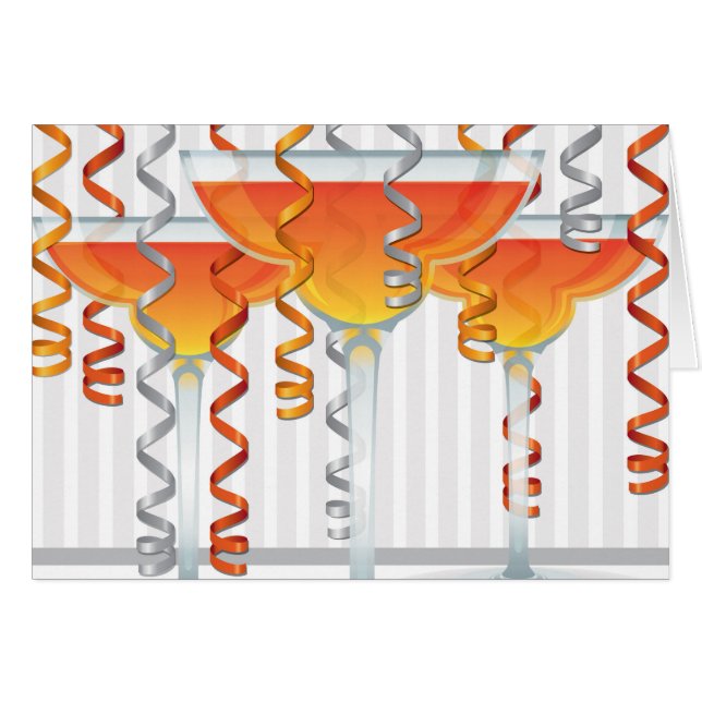 Cocktail orange et ruban (Devant Horizontal)