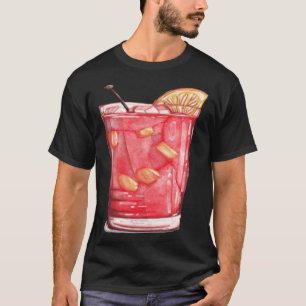 Cocktail Painting  Summer Watermelon  Festival T-Shirt