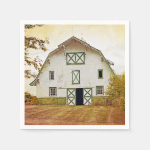 Cocktail Paper Napkin Sunset Barn Country Rustic F