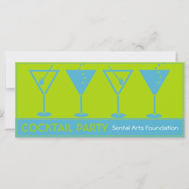 Cocktail Party-collecte de fonds Invitation (Devant)